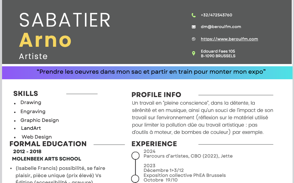 mon cv en image avec lien en pdf